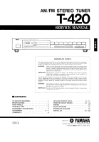 Yamaha T-420 - Service Manual 